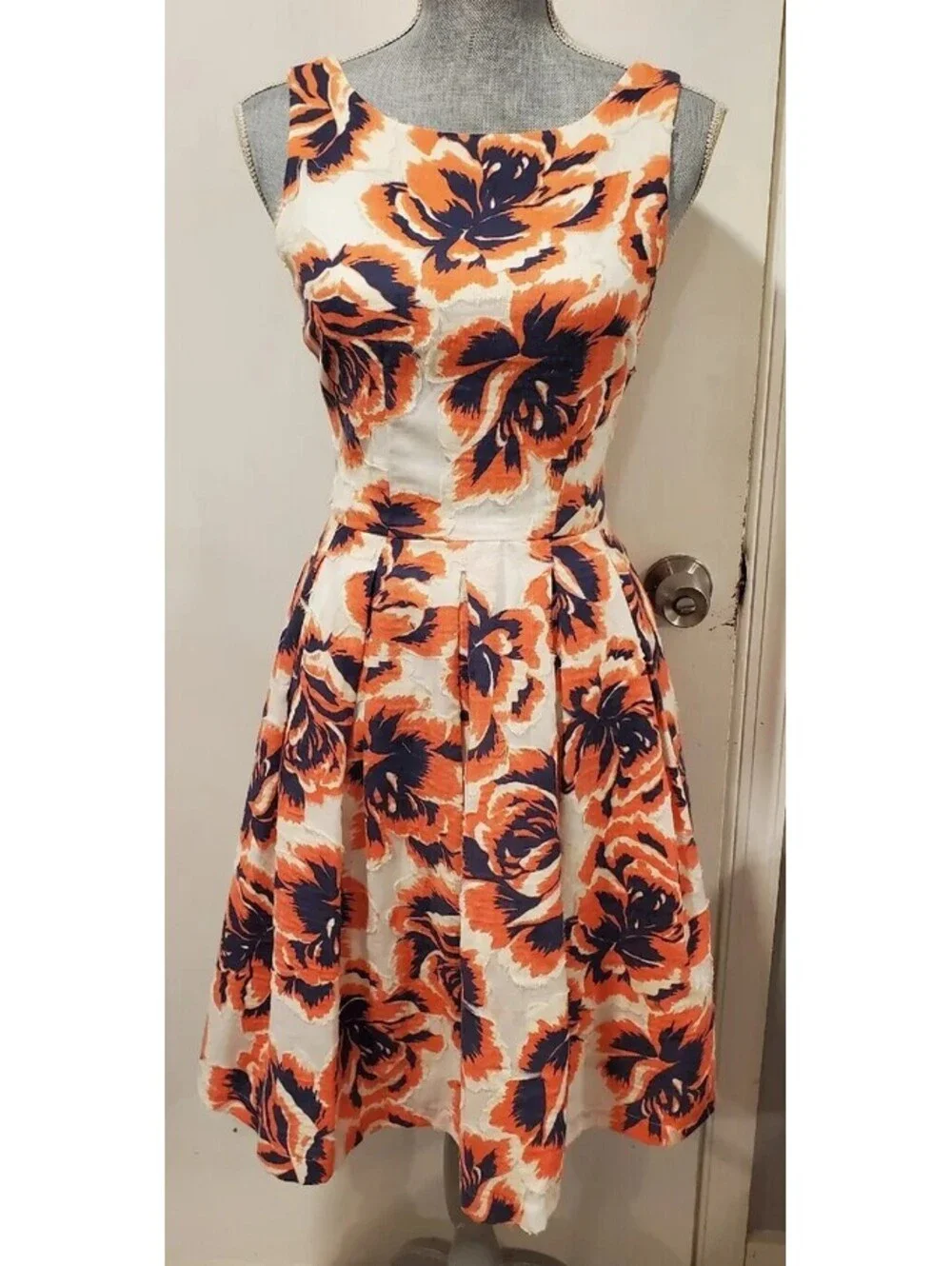Anthropologie Porridge Size 4 Rosebloom Burnout Dress Floral
